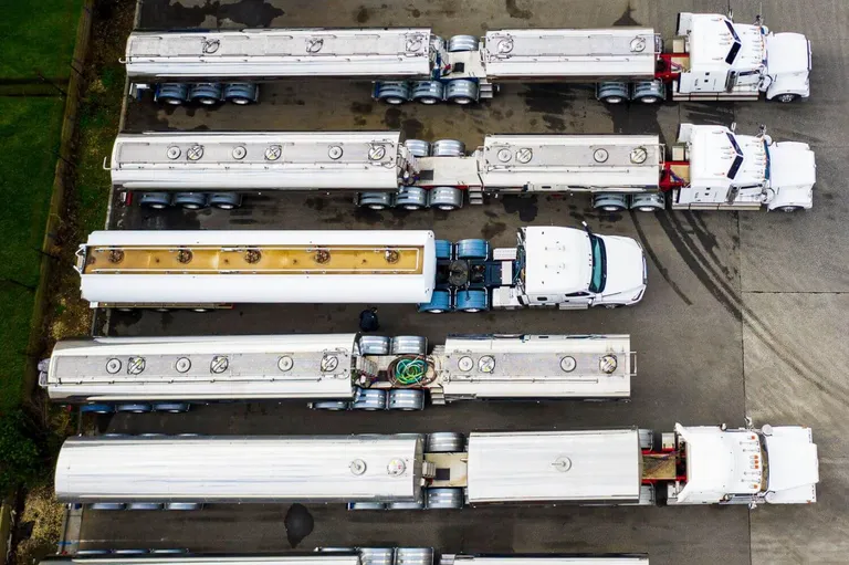 A full length liquid transport carrier. The image represents BLC"s site induction improvements.