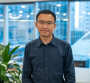 A portrait photograph of Vincent Lim