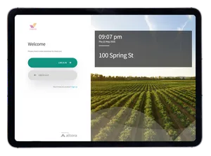 Combining induction software with site check in - Altora