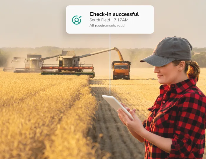 A screenshot of Altora's Check-in System