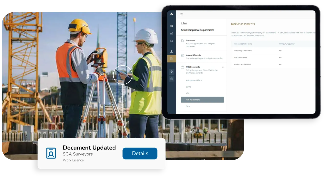 Screenshot of Altora's Contractor Management System dashboard