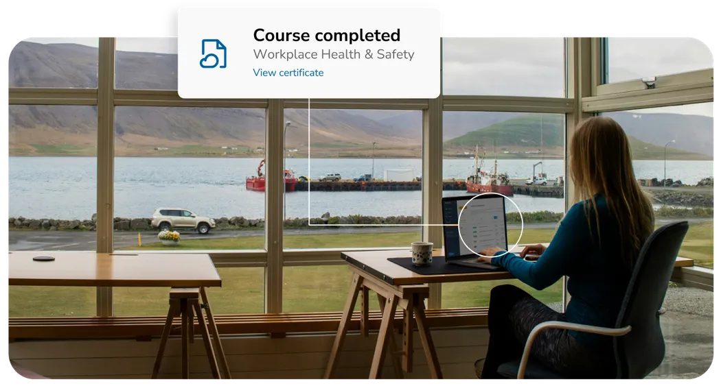 A screenshot of Altora's Online Induction System