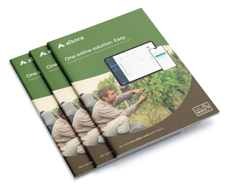 Photograph of a printed copy of the info pack