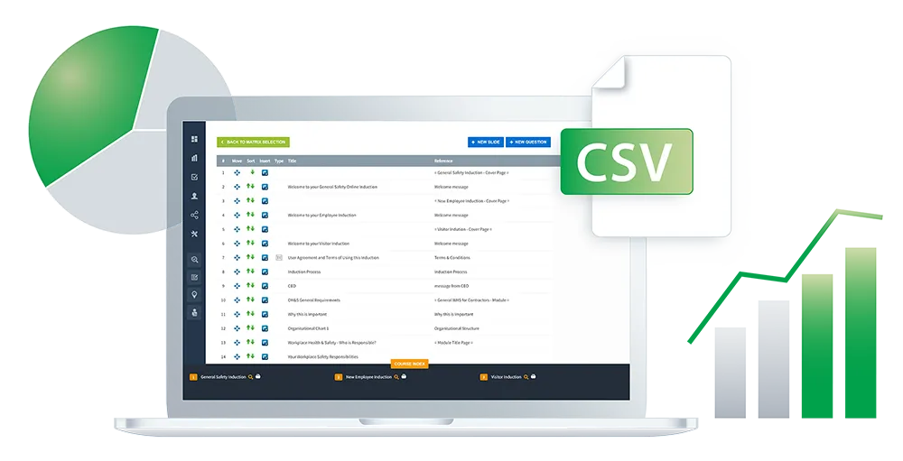 Screenshot of worker check-in system for multiple sites.