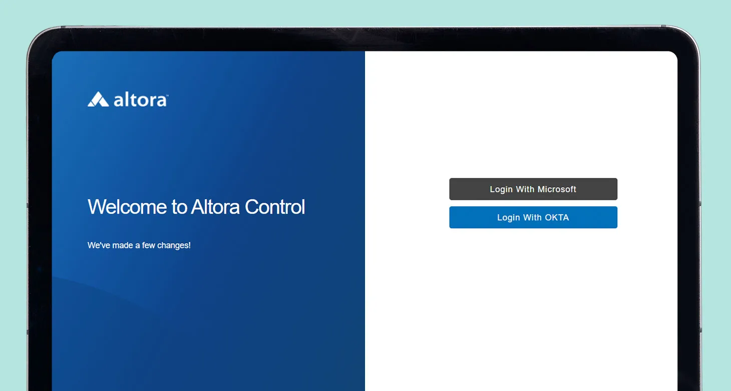 Did you know that Altora now support Single Sign-On?