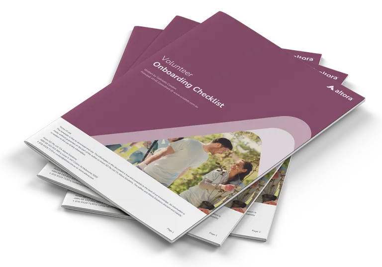 Photograph of a printed copy of the visitor induction checklist