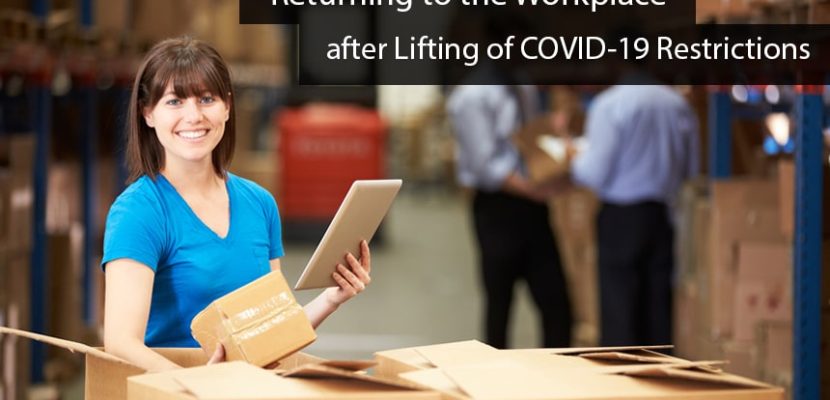 Returning to the Workplace after Lifting of COVID-19 Restrictions-cover