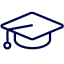 icon of a graduation hat